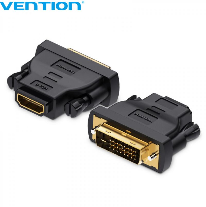 Vention DVI(24+1) Male to HDMI Female Adapter Black