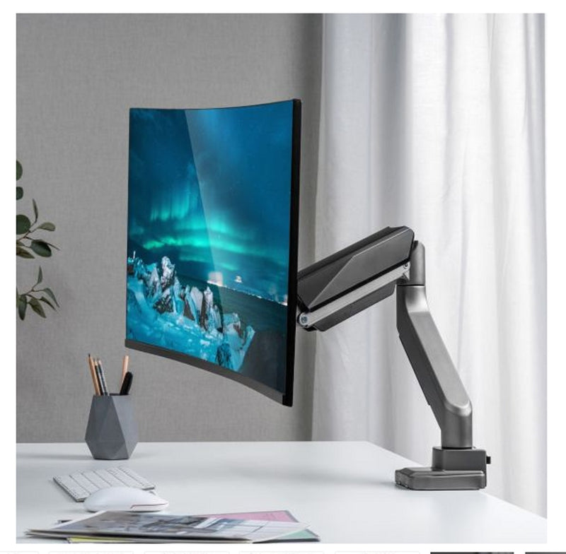 mBeat Activiva Heavy Duty Single Monitor Screen, Gas Spring Monitor Arm, Flat & Curved Screen
