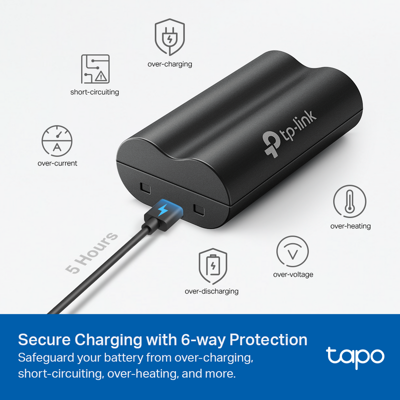 TP-Link Tapo A100 Battery Pack, for Tapo Powered Cameras and Video Doorbells