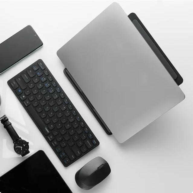Rapoo 9050M slim multi-mode wireless Keyboard & Mouse, Black