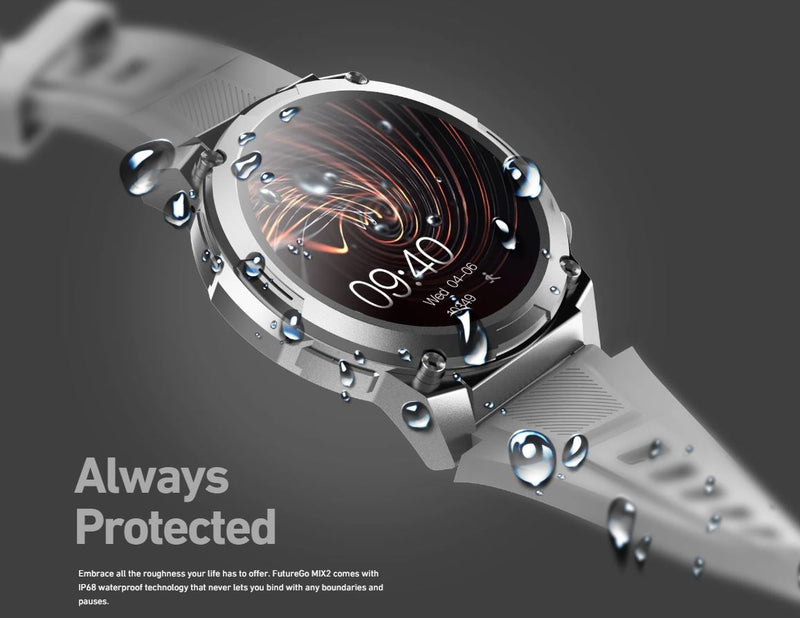HiFuture FutureGo MIX2 outdoor bluetooth calling smartwatch, 1.43 " AMOLED Display, Grey