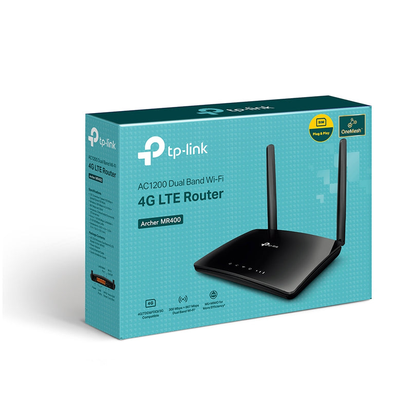 TP-Link Archer MR400 AC1350 Wireless Dual Band 4G LTE Router