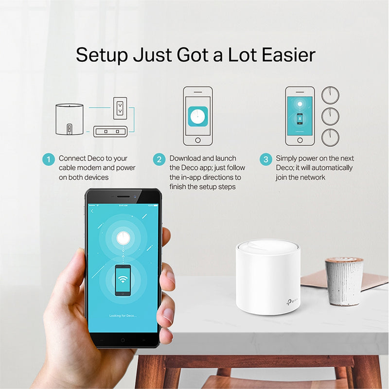 TP-Link Deco X20 Wi-Fi 6 Whole-Home Mesh System - 1 Pack