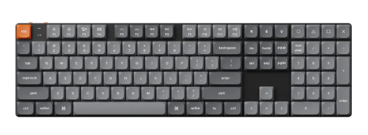 Keychron K5M-B3 100% Brown Switch RGB Backlit Black QMK/VIA Low Profile Wireless Mechanical Keyboard