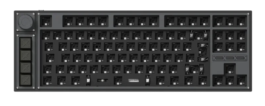 Keychron L3-M1 80% Barebone Carbon Black QMK/VIA Wireless Mechanical with Knob Keyboard