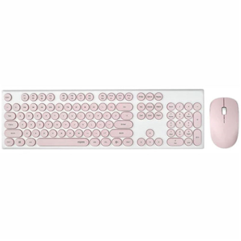 Rapoo X260S Wireless Optical Mouse & Keyboard Pink