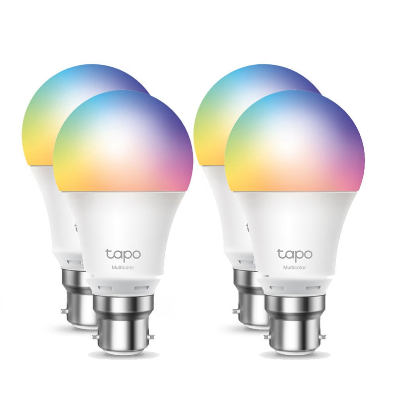 TP-Link Smart Wi-Fi Light Bulb, Multicolor, Bayonet, 4-pack