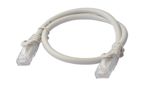 Cat 6a UTP Ethernet Cable, Snagless - 0.5m (50cm) Grey