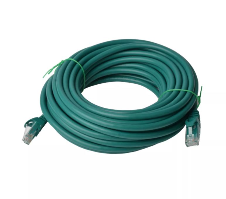 Cat 6a UTP Ethernet Cable, Snagless - 40m Green
