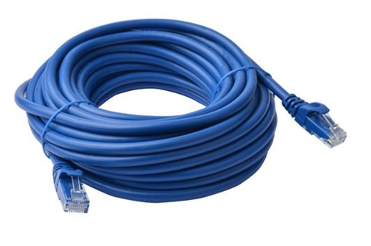 Cat 6a UTP Ethernet Cable, Snagless - 50m Blue