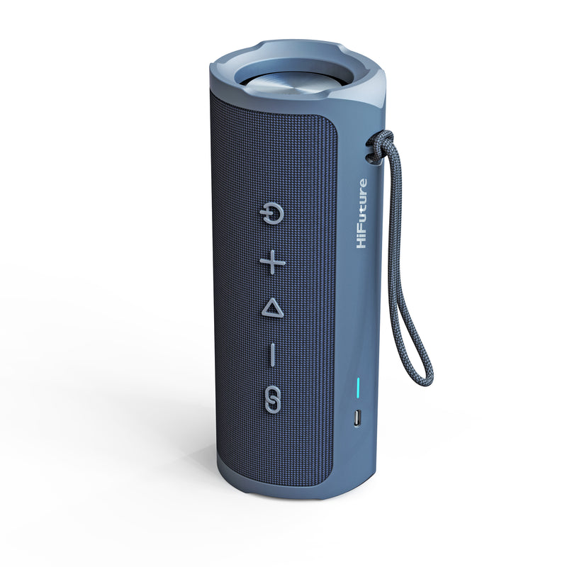 HiFuture Ripple Outdoor Bluetooth Speaker 20W, 12 hours Playtime, Blue