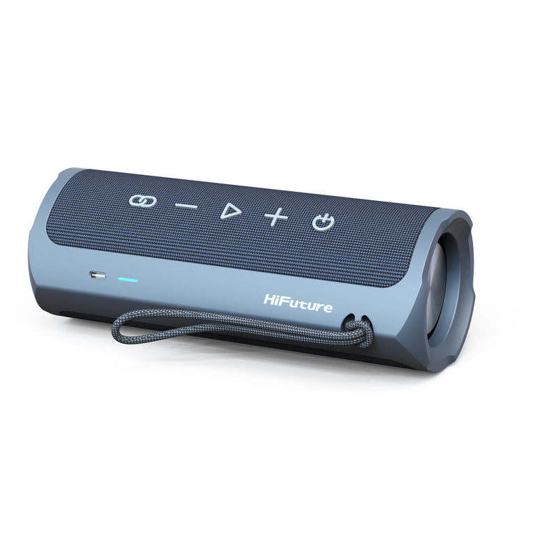 HiFuture Ripple Outdoor Bluetooth Speaker 20W, 12 hours Playtime, Blue