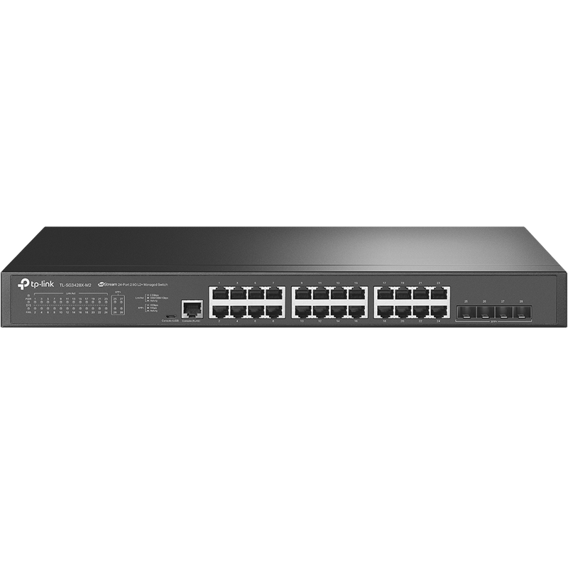 TP-Link JetStream 24-Port 2.5GBASE-T L2+ Managed Switch with 4 10GE SFP+ Slots