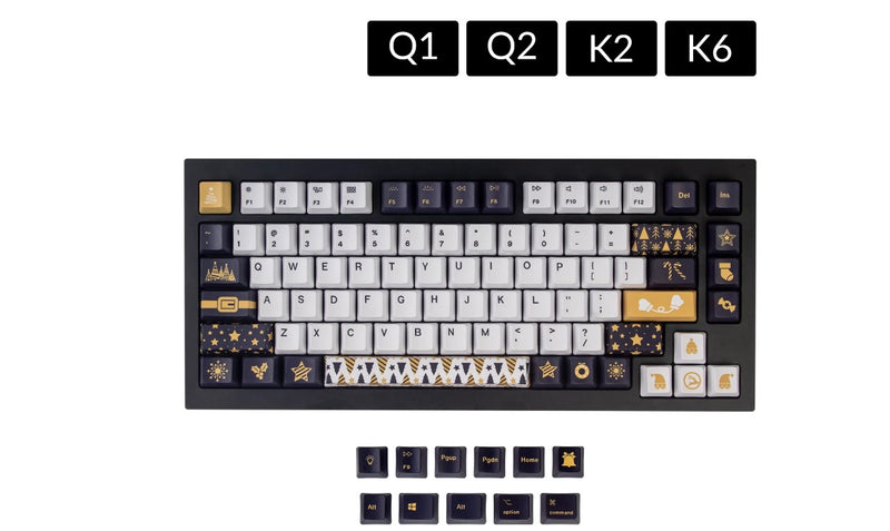 Keychron OEM Dye-Sub PBT Keycap Set - Christmas Gift Q1/Q2/K2/K6