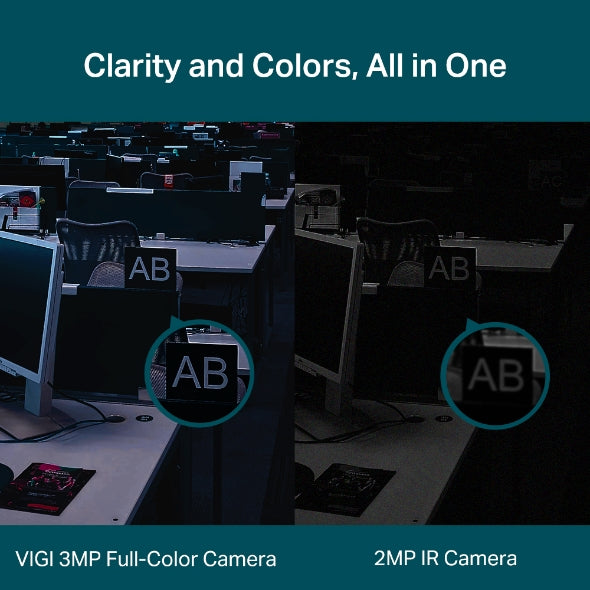 TP-Link VIGI C430 (4mm) 3MP Full-Colour Turret Network Camera