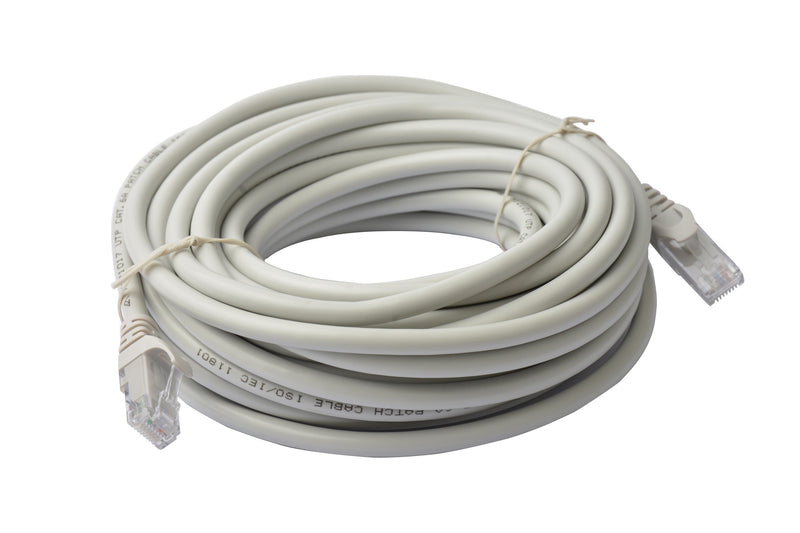 Cat 6a UTP Ethernet Cable, Snagless - Grey 40M