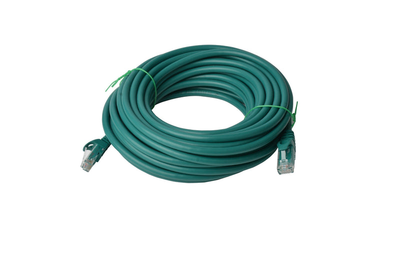 Cat 6a UTP Ethernet Cable, Snagless - 50m Green