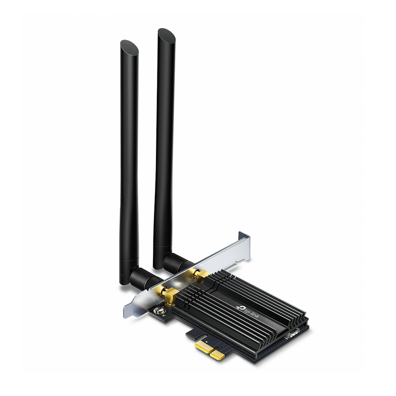TP-LINK AX3000 Wi-Fi 6 Bluetooth 5.0 PCI Express Adapter, 2402Mbps at 5 GHz + 574Mbps at 2.4 GHz, WPA3, MU-MIMO