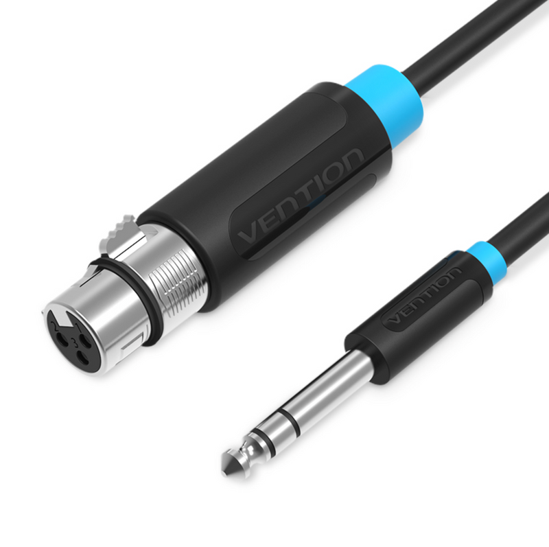Vention 6.35mm TRS Male to XLR Female Audio Cable 2M Black