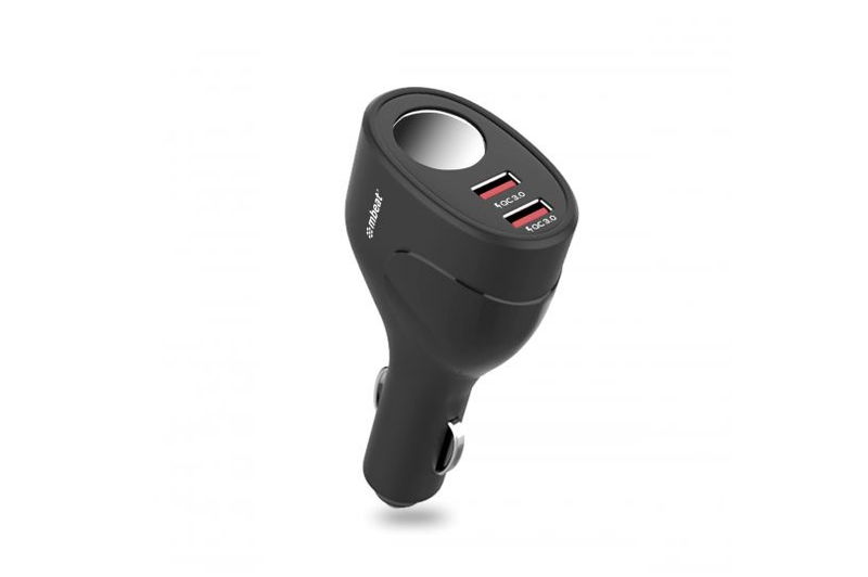 mbeat Gorilla Power Dual Port QC 3.0 Car Charger With Cigar Lighter Socket