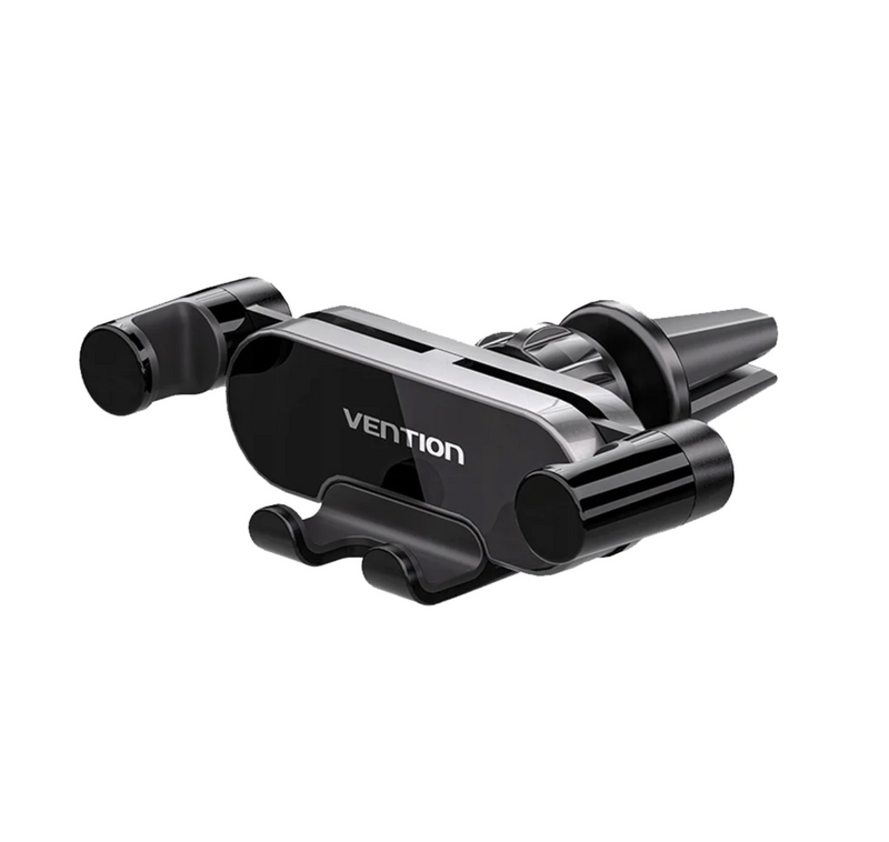 Vention Auto-Clamping Car Phone Mount With Duckbill Clip Gray Crossbar Type