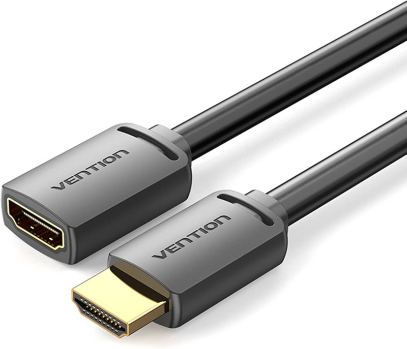 Vention HDMI-A Male to HDMI-A Female 4K HD Cable PVC Type 0.5M Black