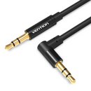 Vention 3.5mm Male to 90Â°Male Audio Cable 1.5M Black Metal Type