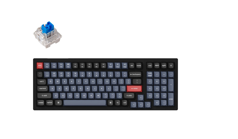 Keychron K4P-H2 96% 100 Key Full Assembled Blue Switch RGB Hot-Swap Keychron K pro Mechanical Wireless QMK Custom Keyboard