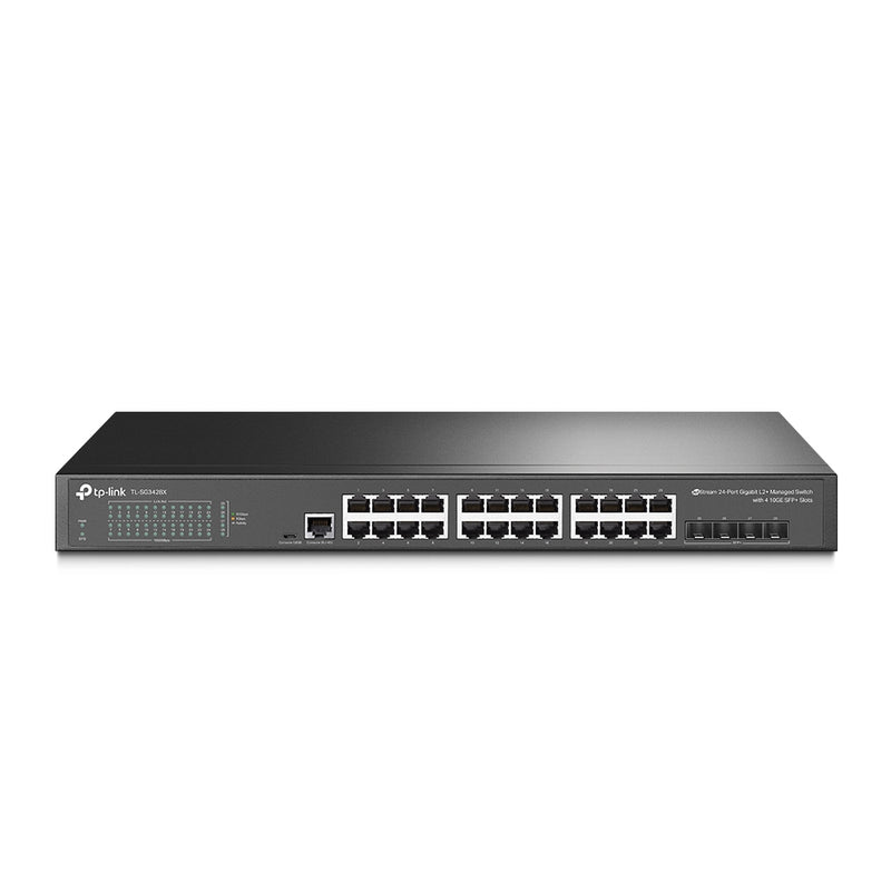 TP-Link JetStream 24-Port Gigabit L2+ Managed Switch with 4 10GE SFP+ Slots by Omada SDN