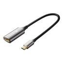Vention Cotton Braided USB-C to HDMI 8K Converter 0.25M Black Zinc Alloy Type