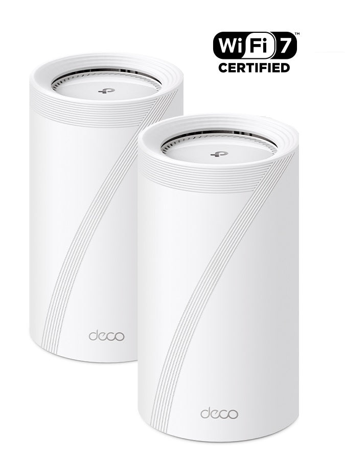TP-Link Deco BE85 BE22000 Tri-Band Whole Home Mesh Wi-Fi 7 System - 2 Pack