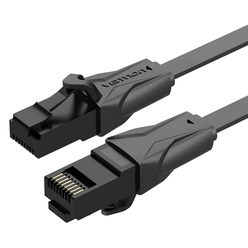 Vention Flat CAT6 UTP Patch Cord Cable 1.5M Black