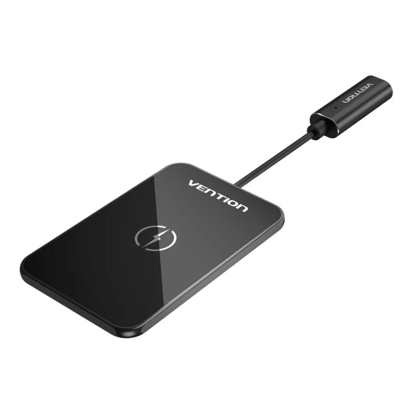 Vention Wireless Charger 15W Ultra-thin Mirrored Surface Type 0.05M Black