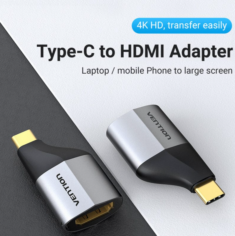 Vention Type-C to HDMI Adapter Gray Alloy Type