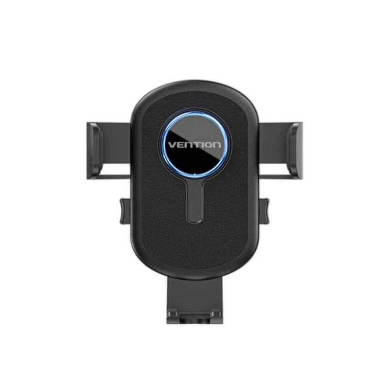 Vention One Touch Clamping Car Phone Mount With Suction Cup Black Square Type