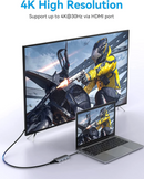Vention USB-C to HDMI/USB 3.0x3/SD/TF/PD Docking Station , 0.15M Aluminium
