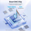 Vention USB-C Male to 2RCA Male with DAC Audio Cable 1M Gray