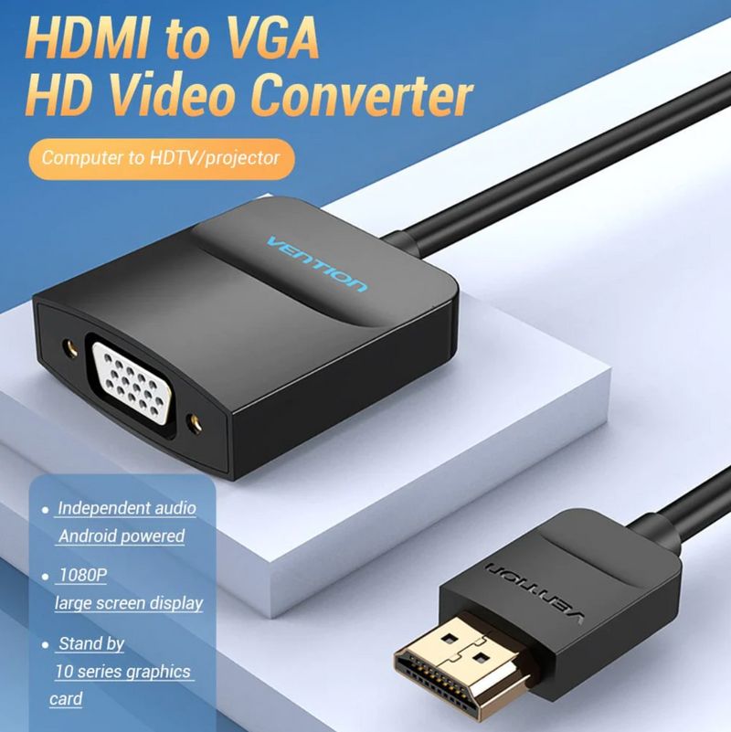 Vention HDMI to VGA Converter 0.15M Black
