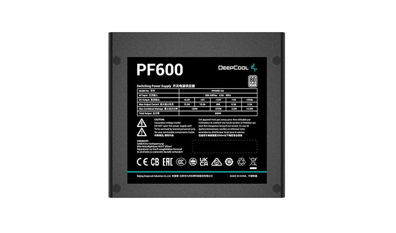 Deepcool 600w 80 PLUS Power Supply