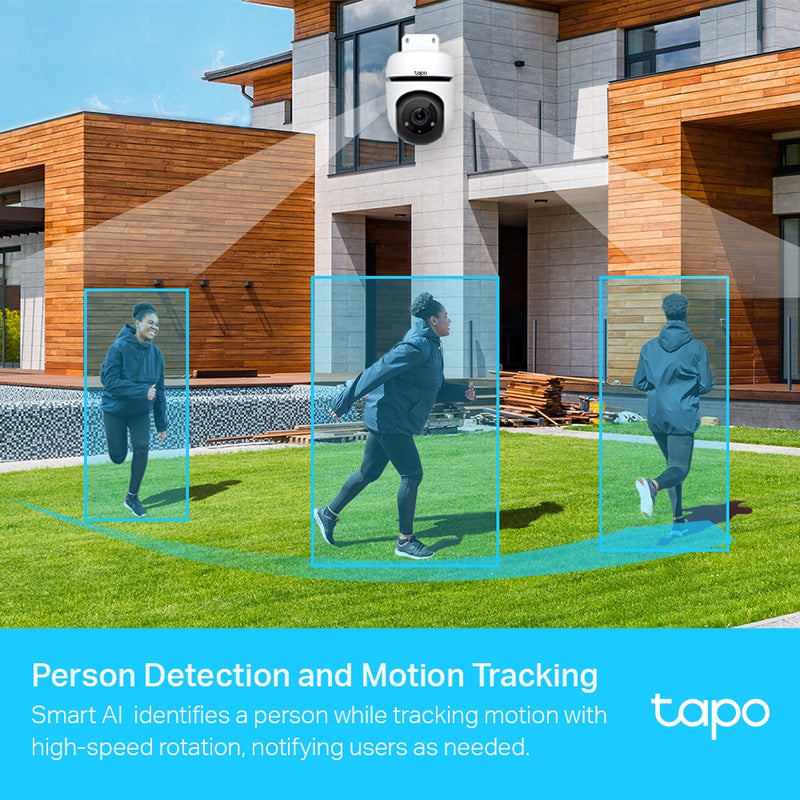 TP-Link Tapo C500, Outdoor Pan/Tilt Security WiFi Camera. 1080P,  360Â° horizontal & 130Â° vertical view, Power : AC Adapter