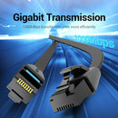 Vention Flat Cat.6 UTP Patch Cable 45M Black