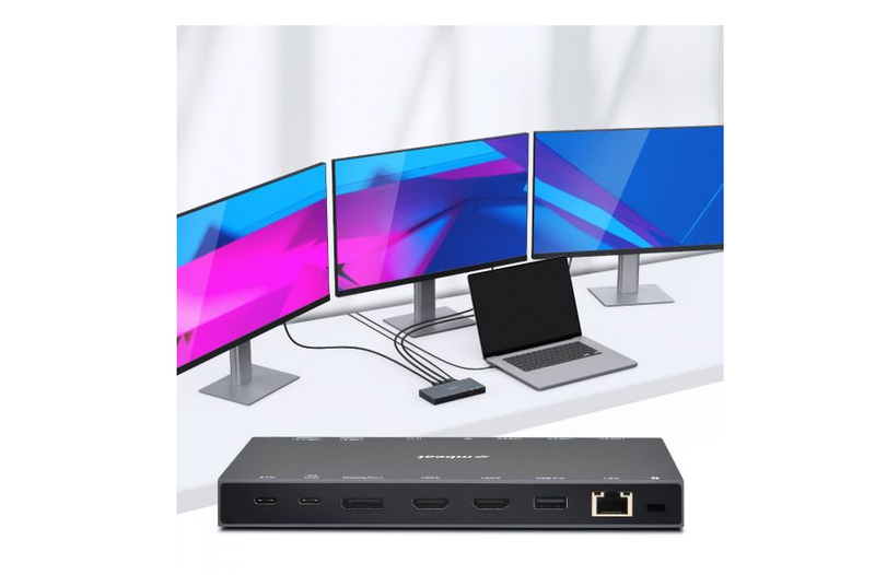 mbeat 15-IN-1 Triple Display USB-C Dock, HDMI x 2, DP x 1, 10G Data (Space Grey)