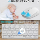 Rapoo 9050M slim multi-mode wireless Keyboard & Mouse, White