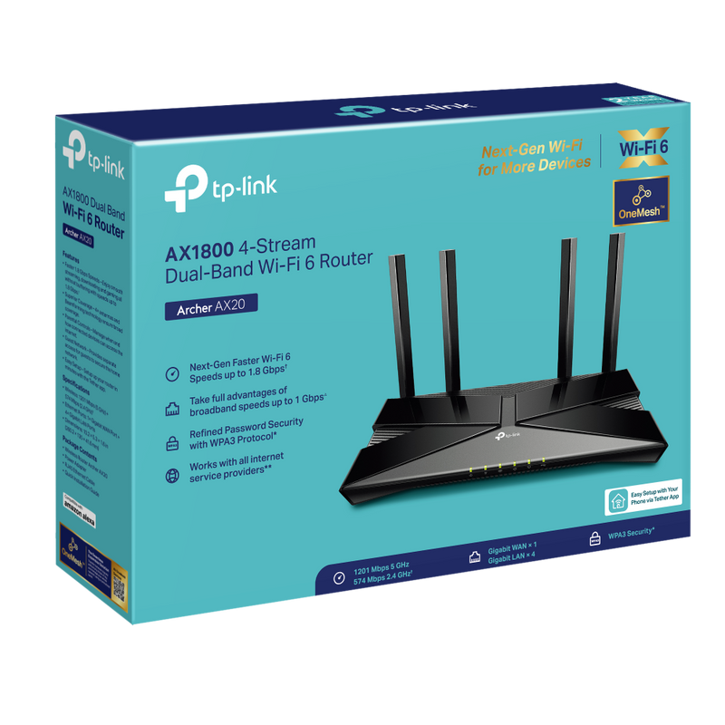 TP-Link AX1800 Dual-Band Wi-Fi 6 Router