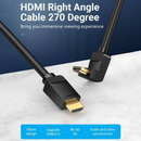 Vention HDMI Right Angle Cable 270 Degree 2M Black
