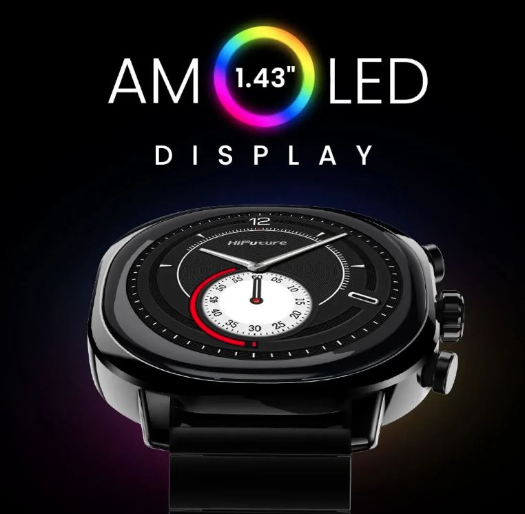 HiFuture FutureFit AIX Stainless smartwatch Black