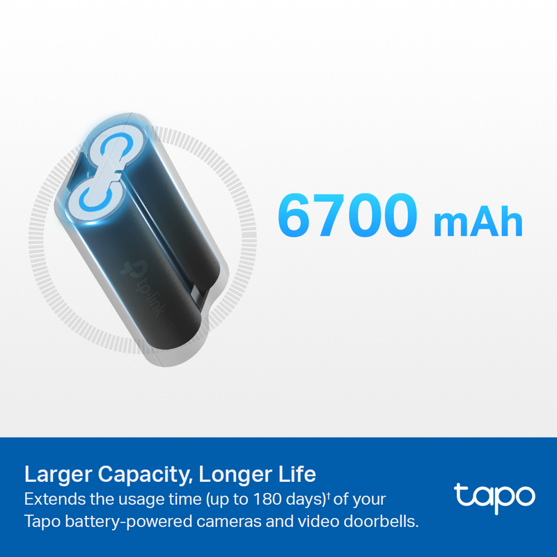 TP-Link Tapo A100 Battery Pack, for Tapo Powered Cameras and Video Doorbells