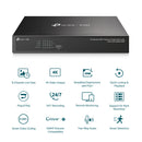 TP-Link VIGI NVR1008H-8MP 8 Channel PoE+ Network Video Recorder