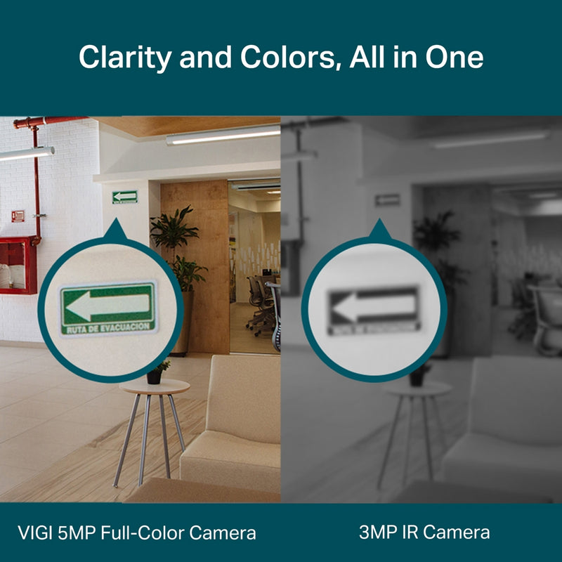 TP-Link VIGI C450 (4mm) 5MP  Full-Colour Turret Network Camera