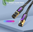 Vention Flat Cat.7 Extension Patch Cable 1M Black